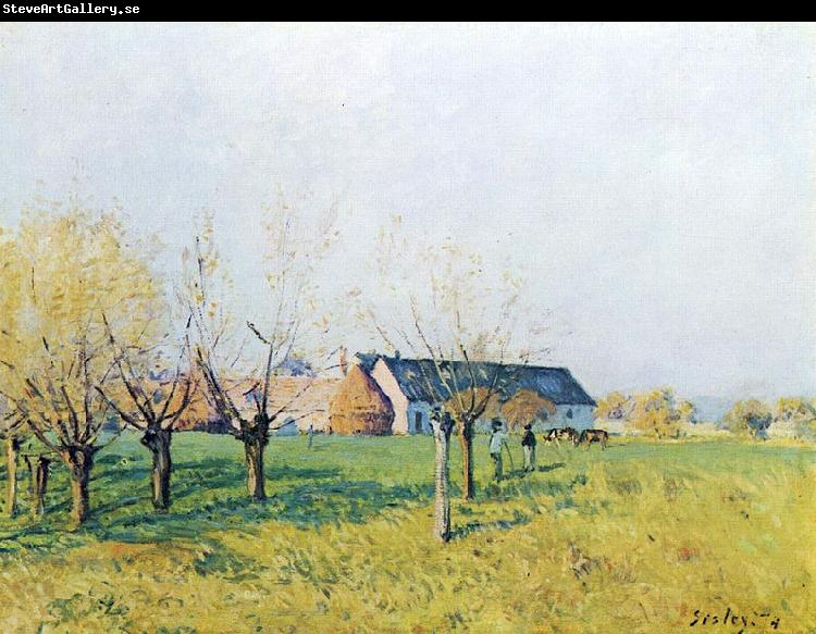 Alfred Sisley Bauernhof zum Hollenkaff